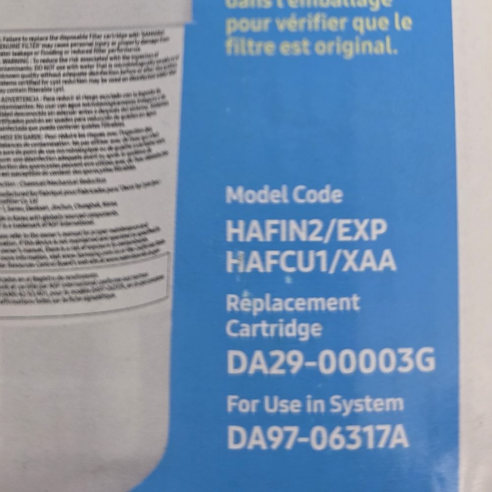 Samsung Water Filter for Refrigerators - Picture 3 of 10